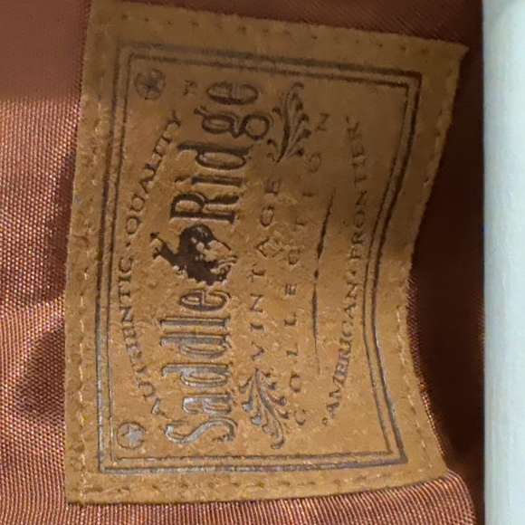 SADDLE RIDGE brown fringe western jacket - size medium - Picture 9 of 12